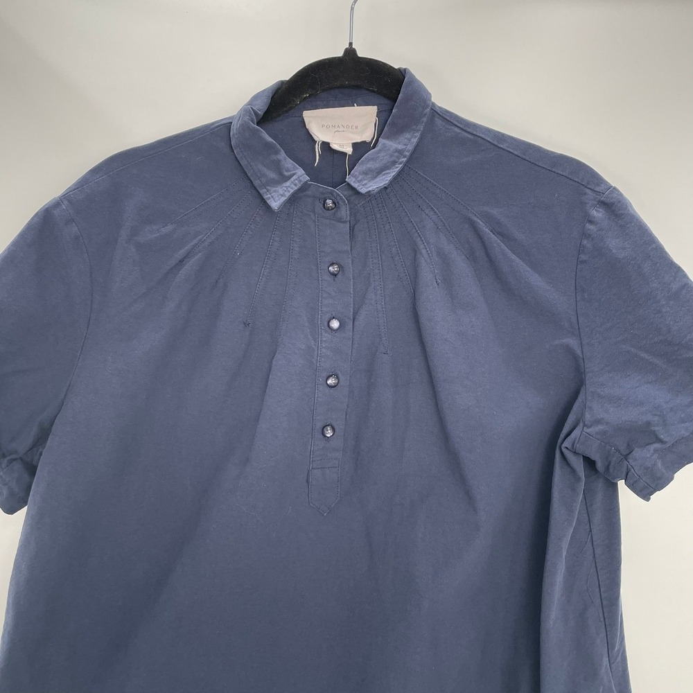 Pomander Place Tuckernuck Navy Shift Dress Medium Coastal Grandmother Preppy Lux - Picture 5 of 11